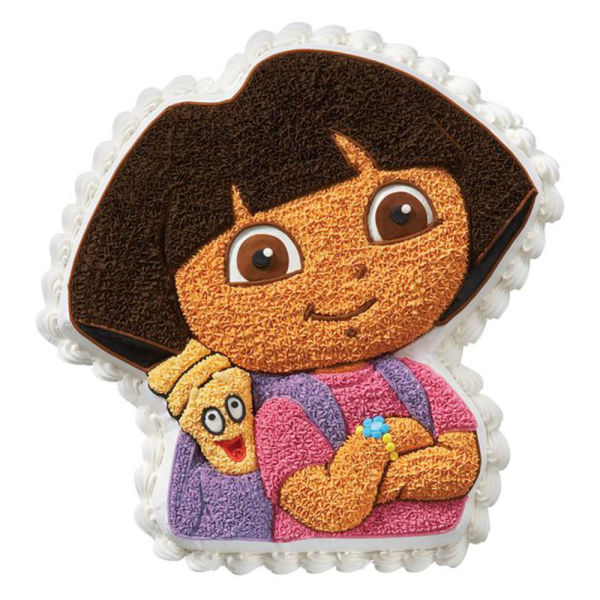  Dora n Map Shape cake