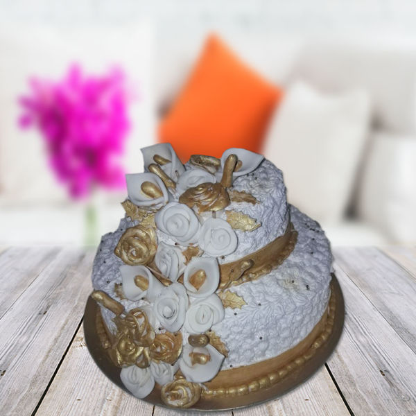  Blissful 50th blast cake