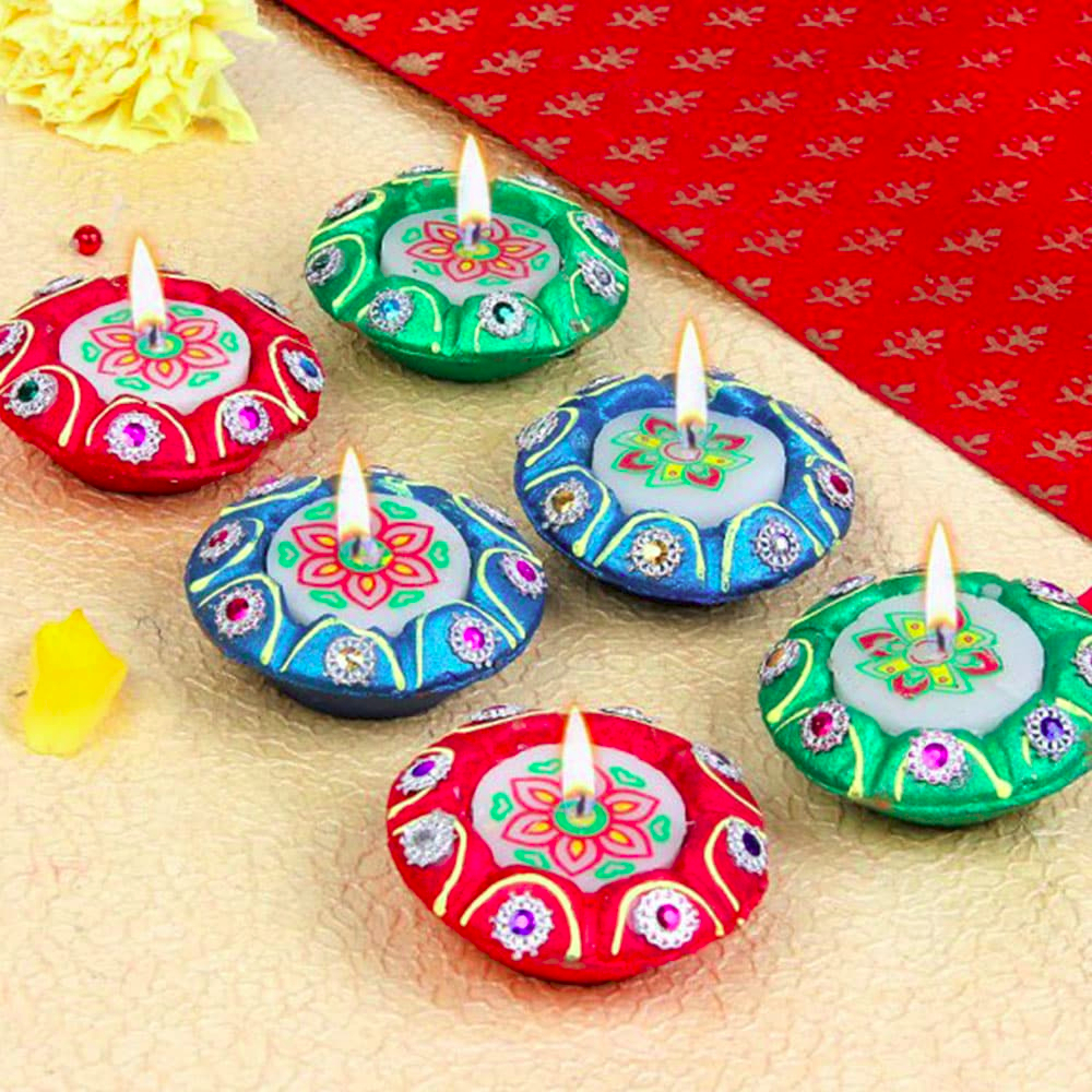  Set of 6 Diyas