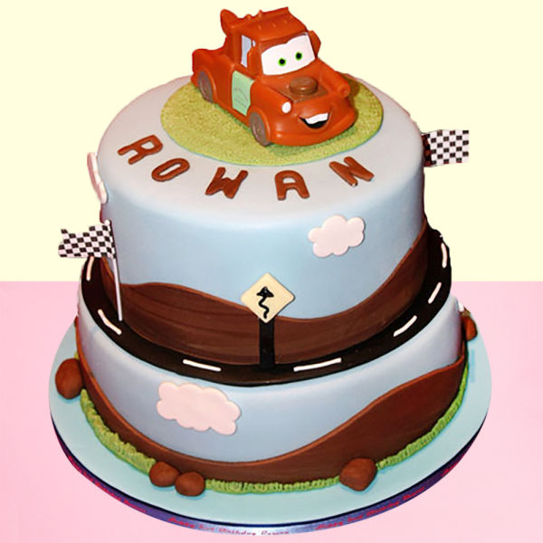 Cars Mater fondant cake
