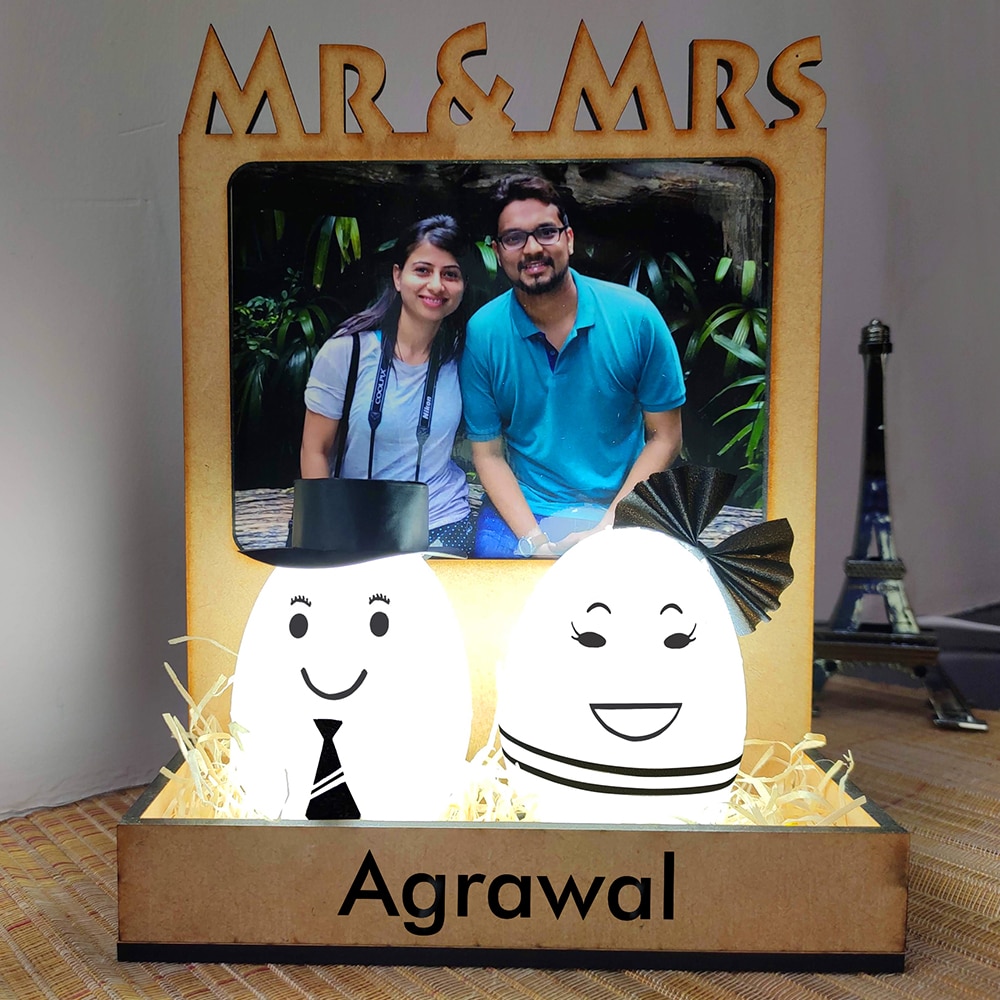  Mr and Mrs Personalised Lamp