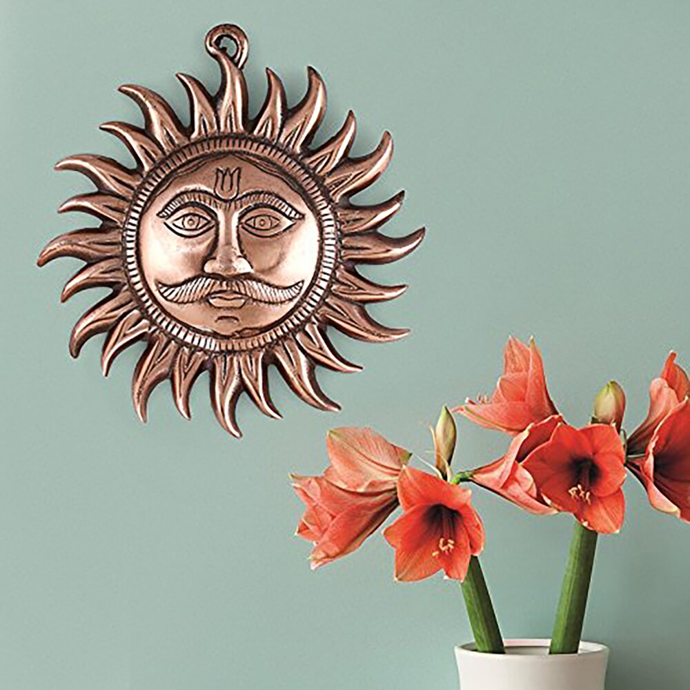  Sun Metal Wall Hanging Sculpture