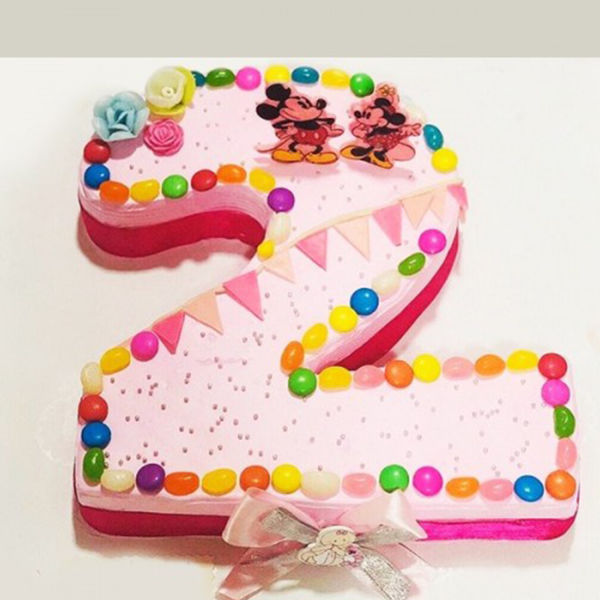  Mickey Minnie Second Birthday Cake