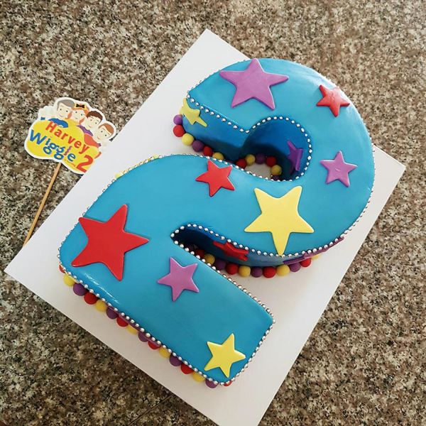 Sparkle Second Birthday Cake