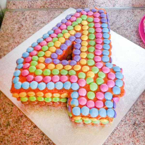  Colourful Number Cake