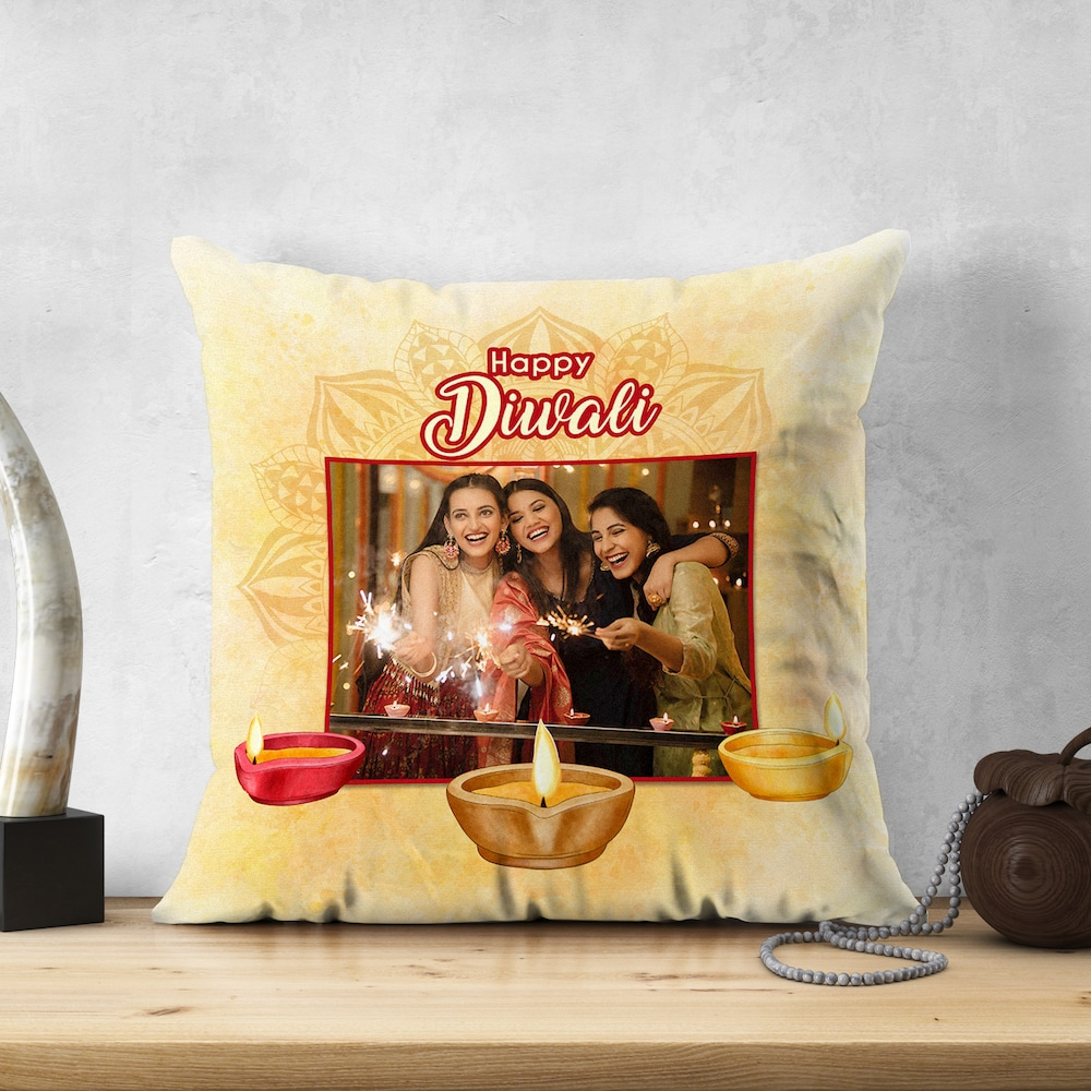  Happy Diwali Family Cushion