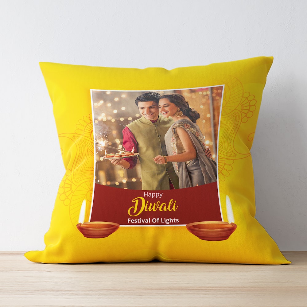  Personalized Festive Diwali Cushion