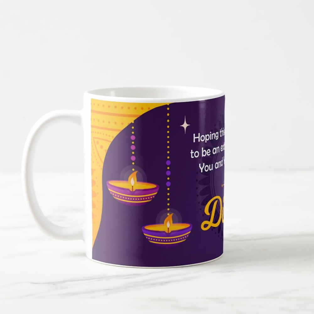  Diwali Diya Ceramic Mug