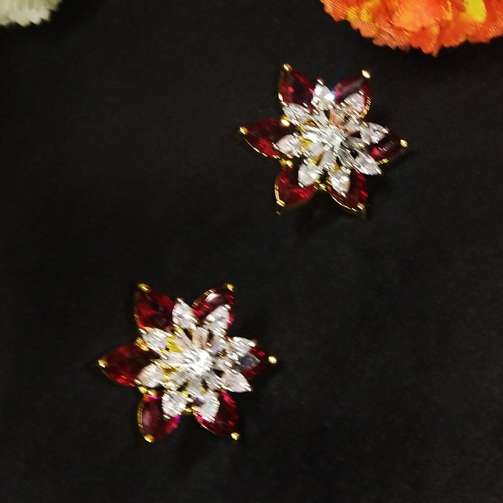  Floral Stud Earring Set