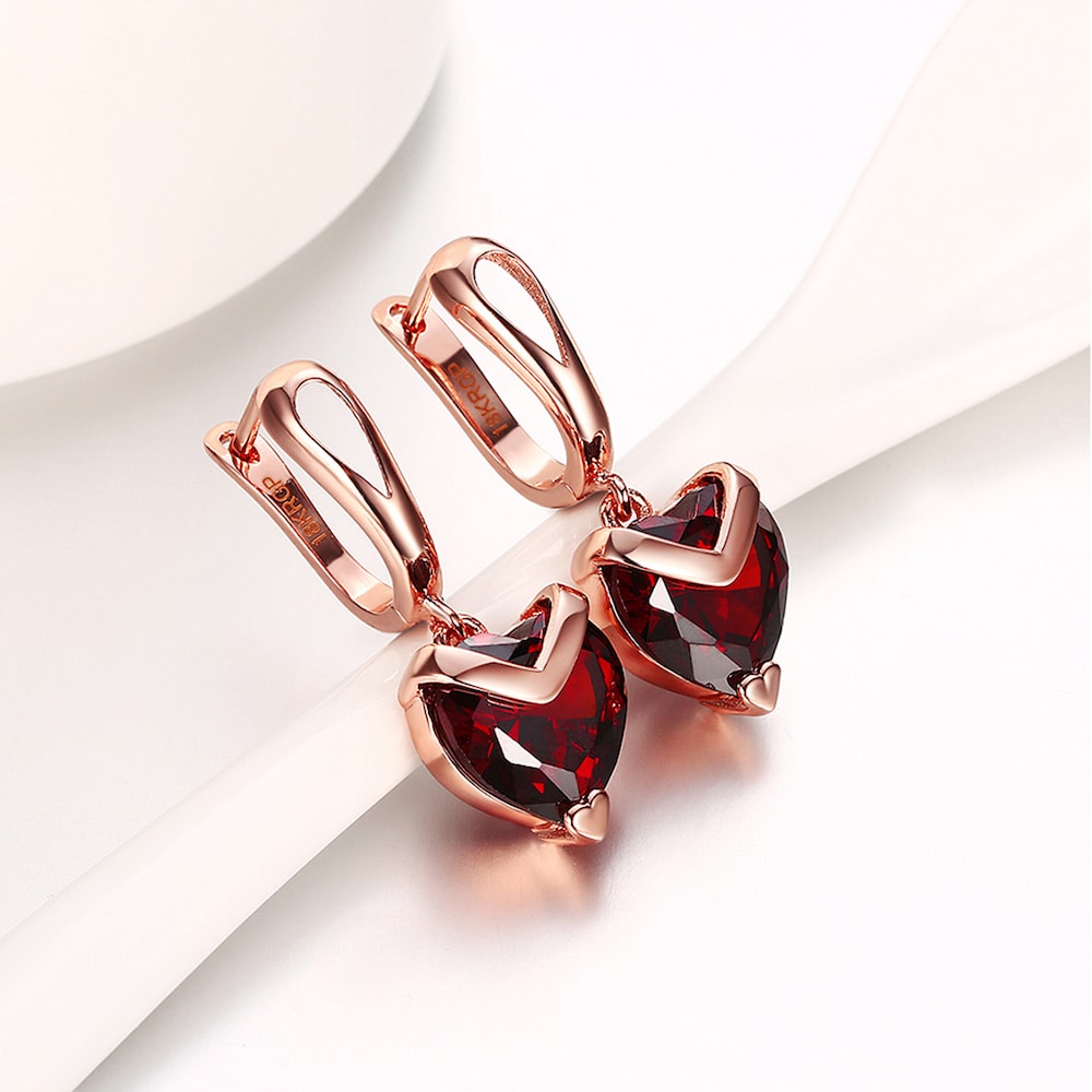  Heart Drop Earrings
