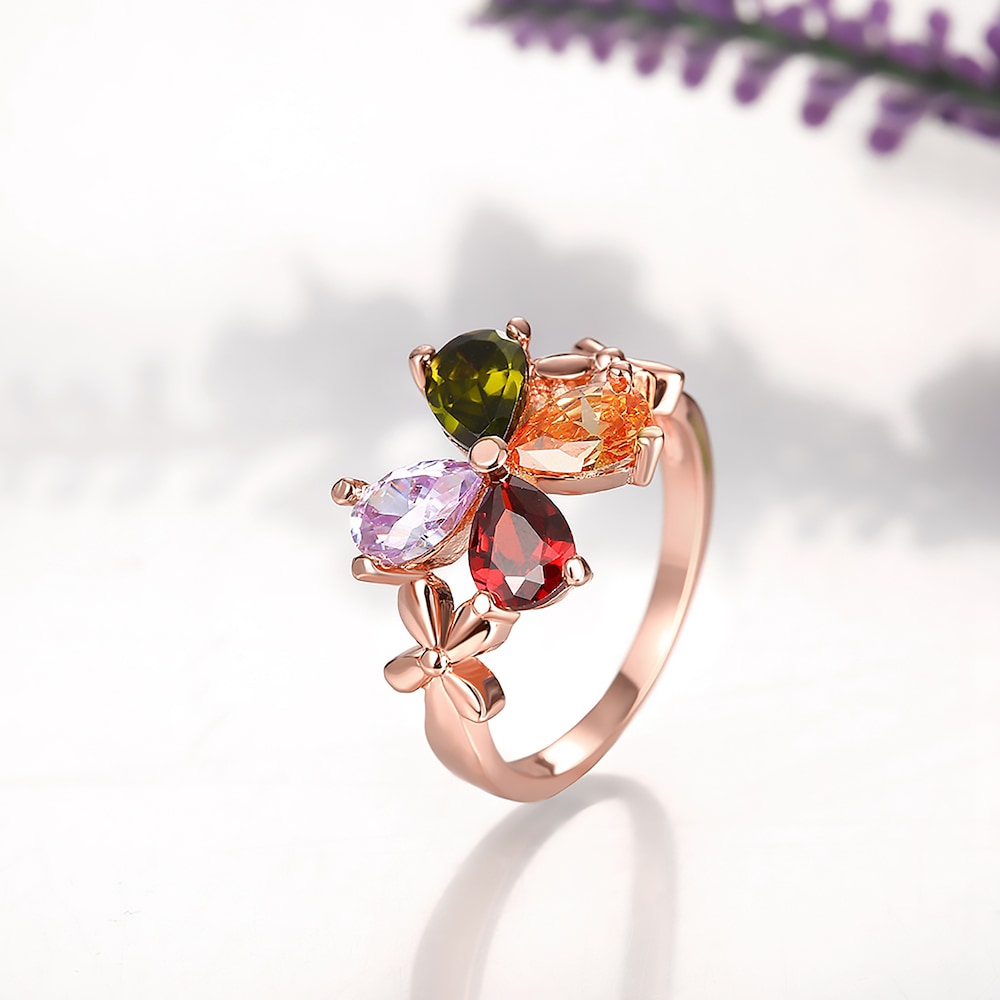 Multicolor Stud Ring