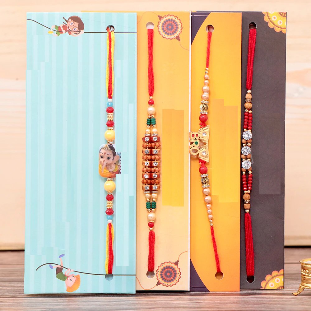  Fabulous Set of 4 Rakhis