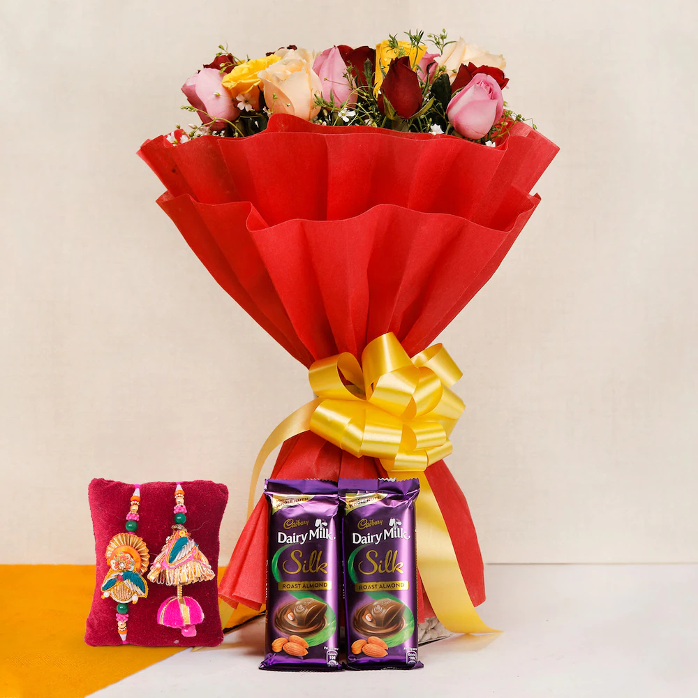  Cadbury Chocolate N Mix Roses Rakhi Hamper
