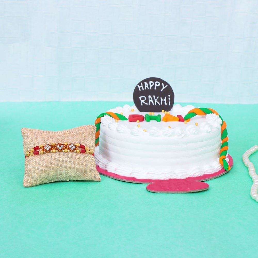  Sweet Cake N Rakhi Combo