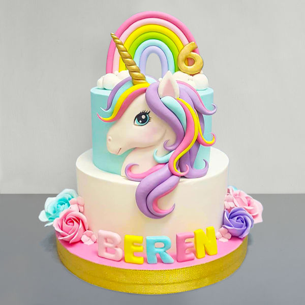  Decorative Colorful Unicorn Cake
