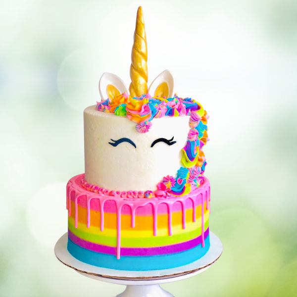  Designer Unicorn Strawberry vanilla Cake