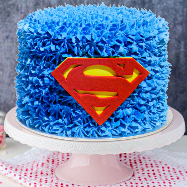  Superman Logo Blackforest Cake
