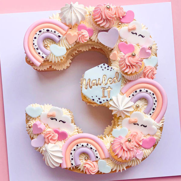  Numeric Fairy Tale Fondant Cake