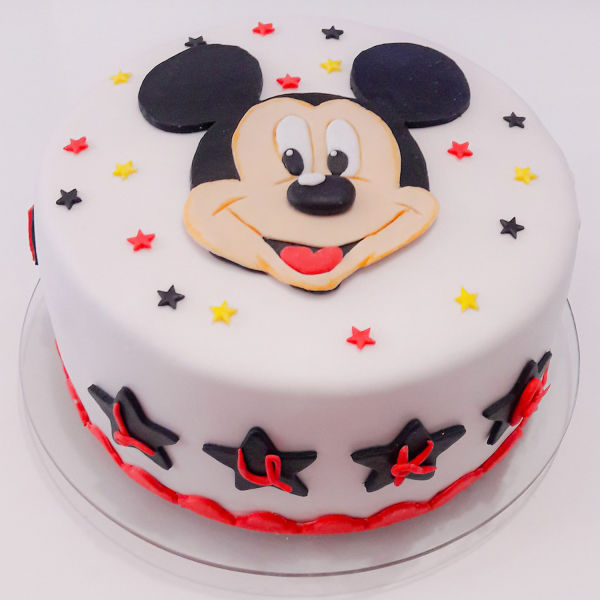 Smiley Mickey Fondant Cake
