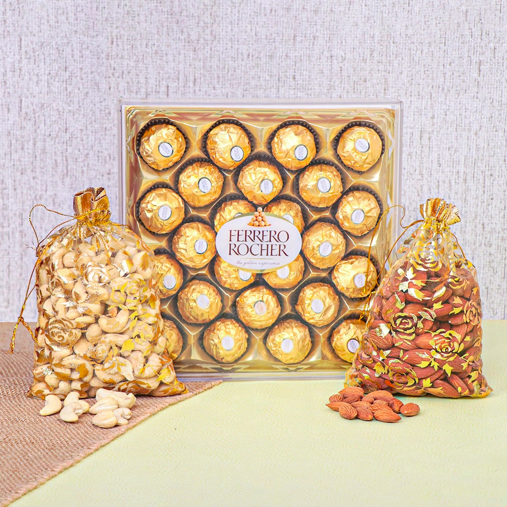  Cashewnuts and  Almonds with Ferrero