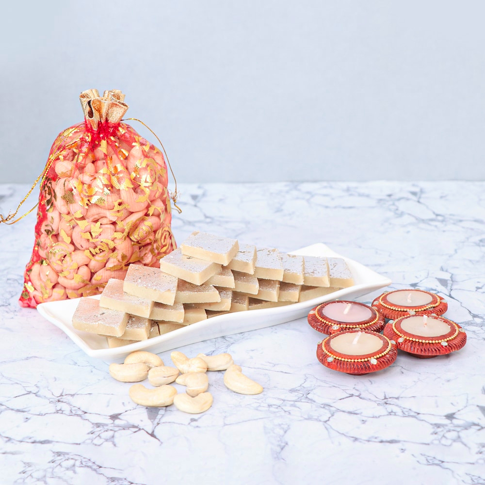  Luminous Kaju Sweet And Cashews