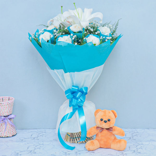  Premium White Bouquet 