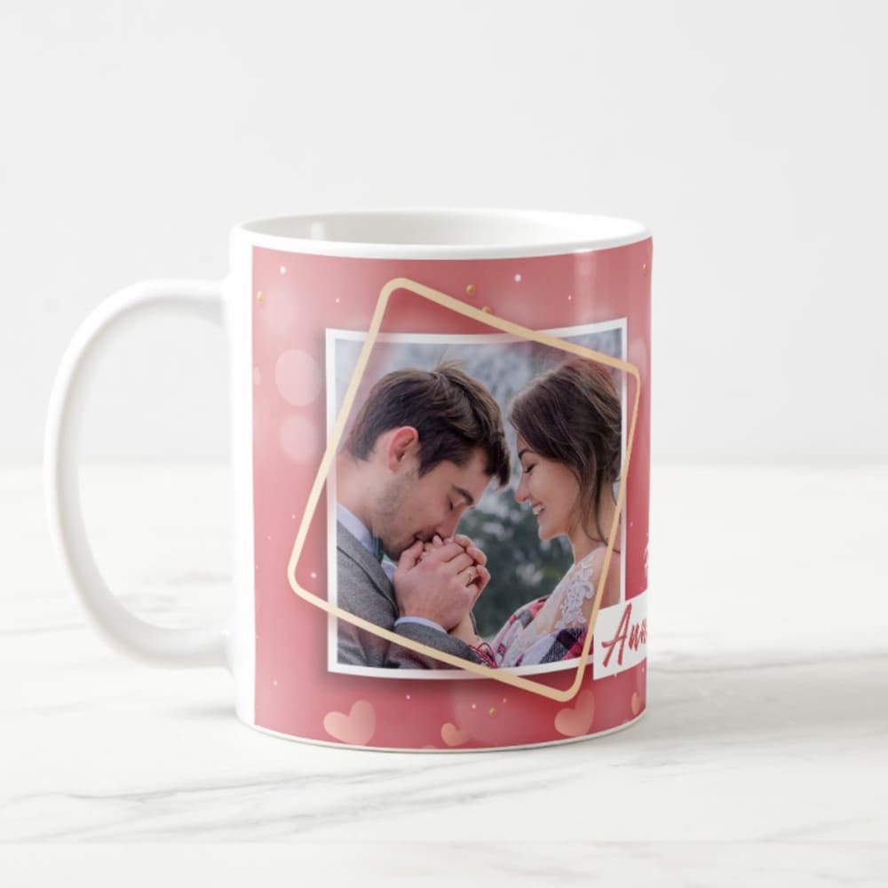  Personalised Anniversary White Mug