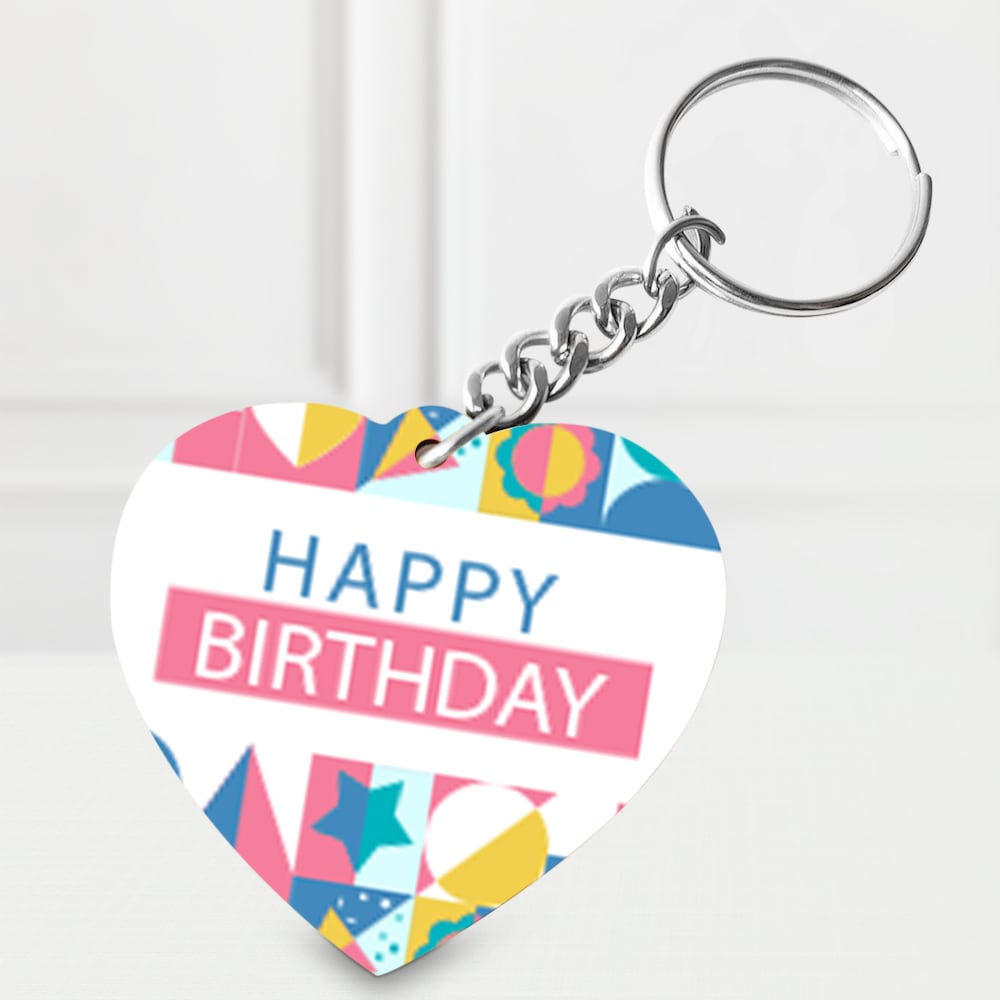  Heart Birthday Keychain