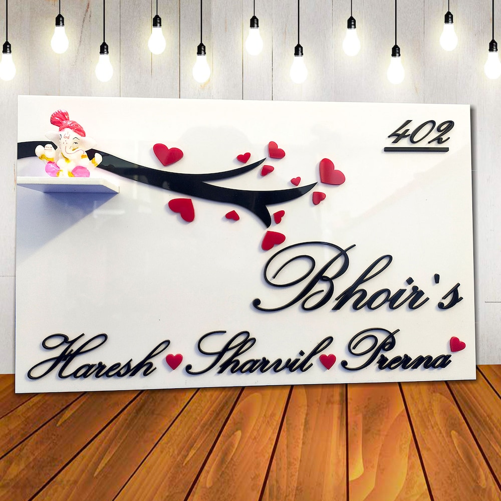  Ganesha Bless Name Plate