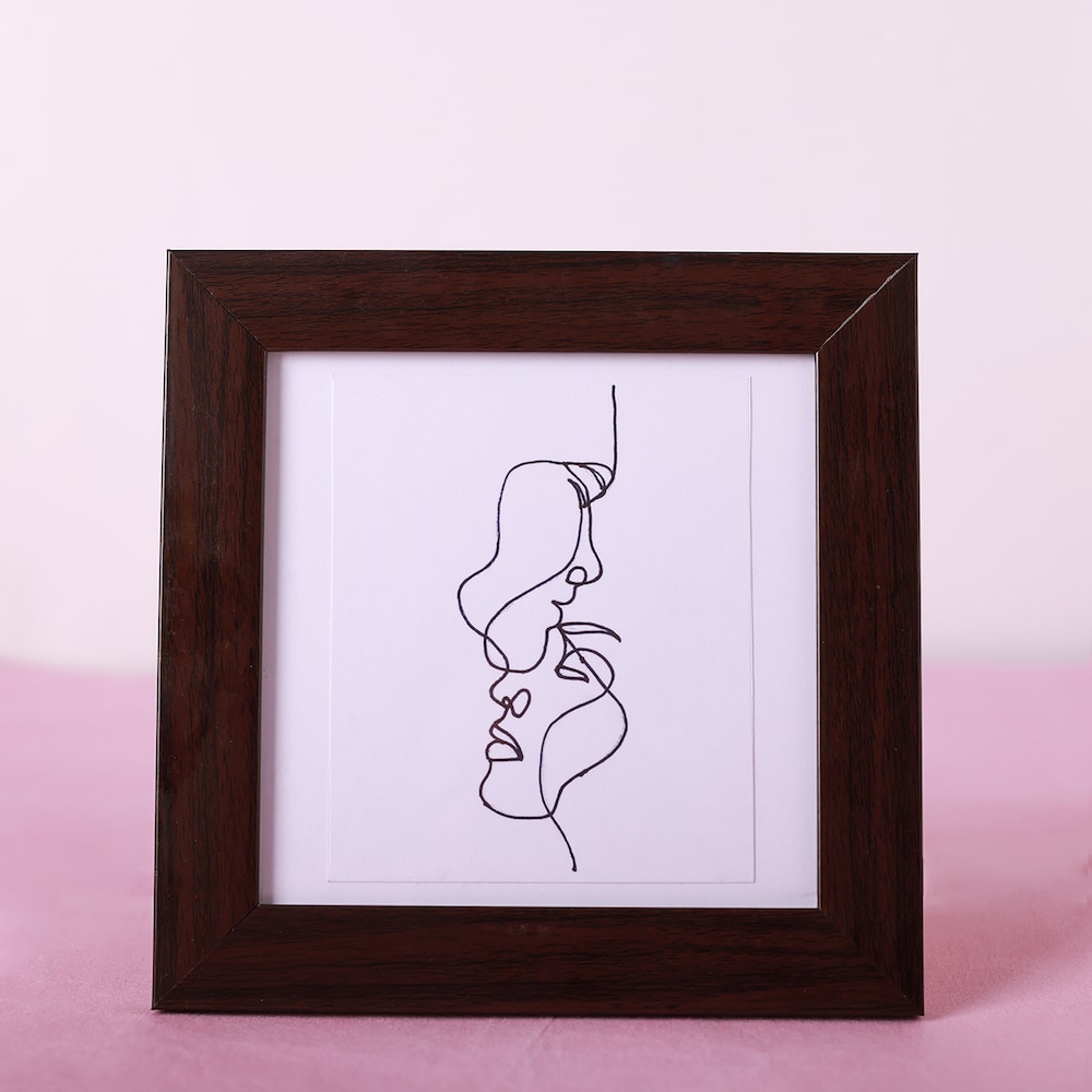  Couple Face Line Art