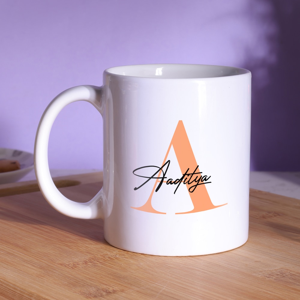  Personalized Custom Letter Initial Mug