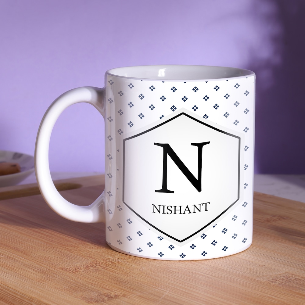  Initial Alphabet Letter Ceramic Coffee Mug