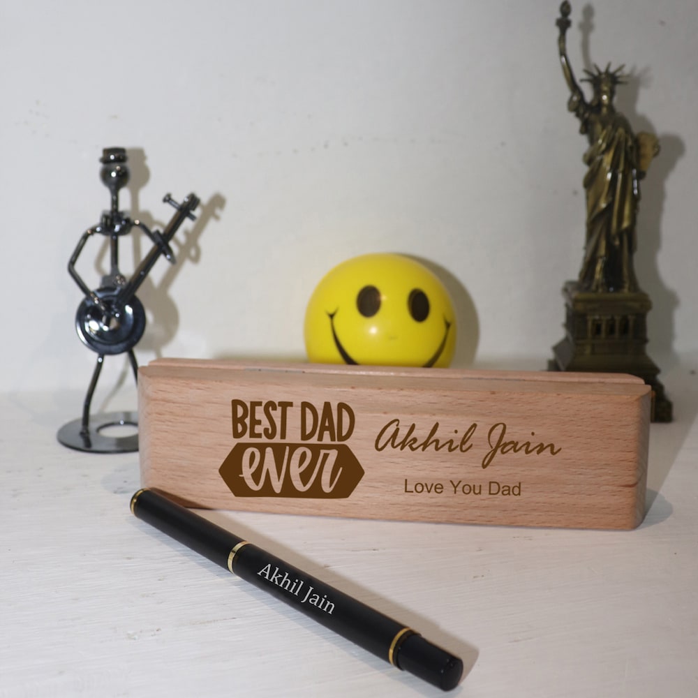  Best Dad Ever Pen Box With Customised Pen