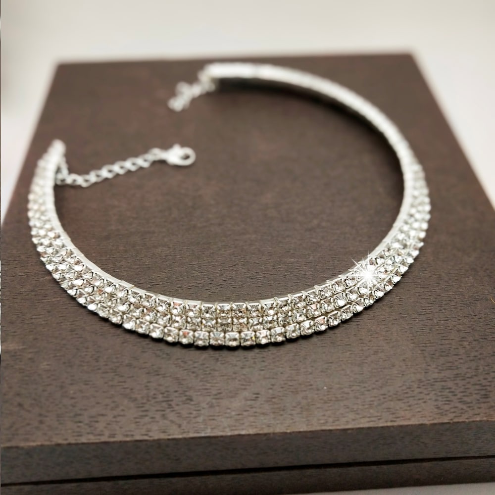  Silver Diamond Necklace