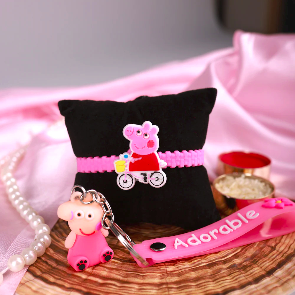  Cute Peppa Pig Rakhi