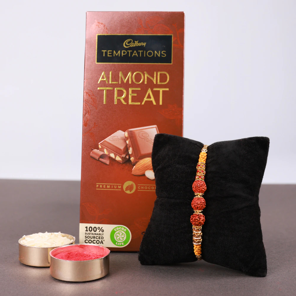  Rudraksh Beads Rakhi Combo