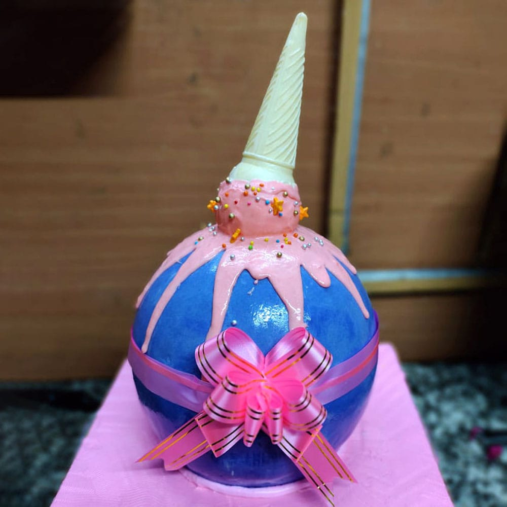  Strawberry Drip Pinata Cake