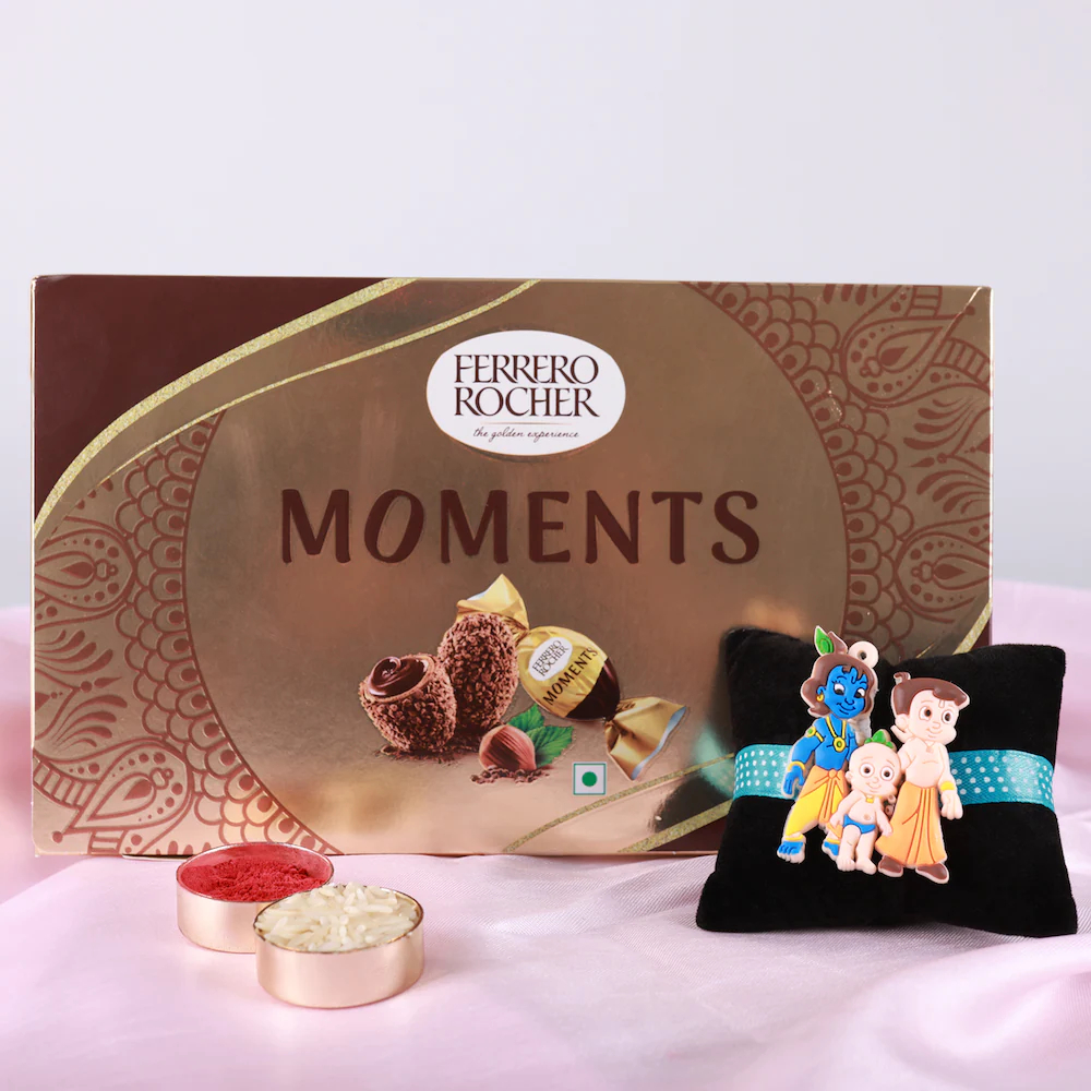  Kids Rakhi And Ferrero Rocher Moments Gift Box