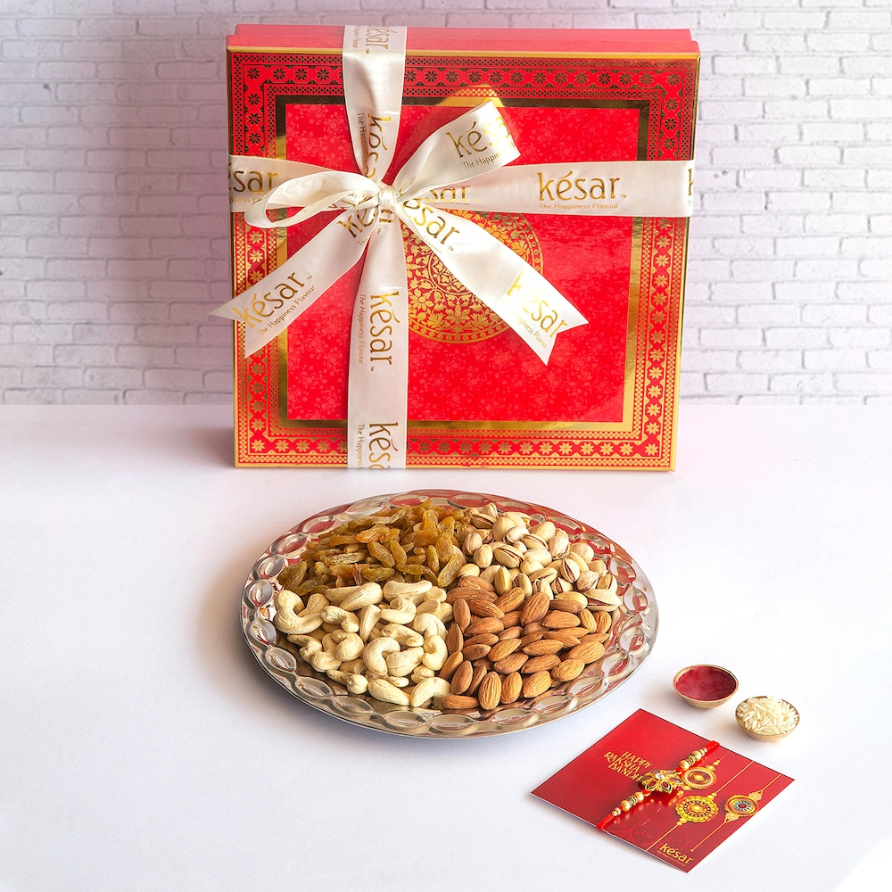  Dryfruit Pooja Thali Gift Box (Small)