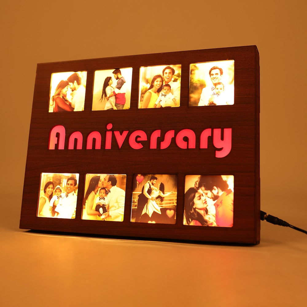  Anniversary Wooden Led Frame