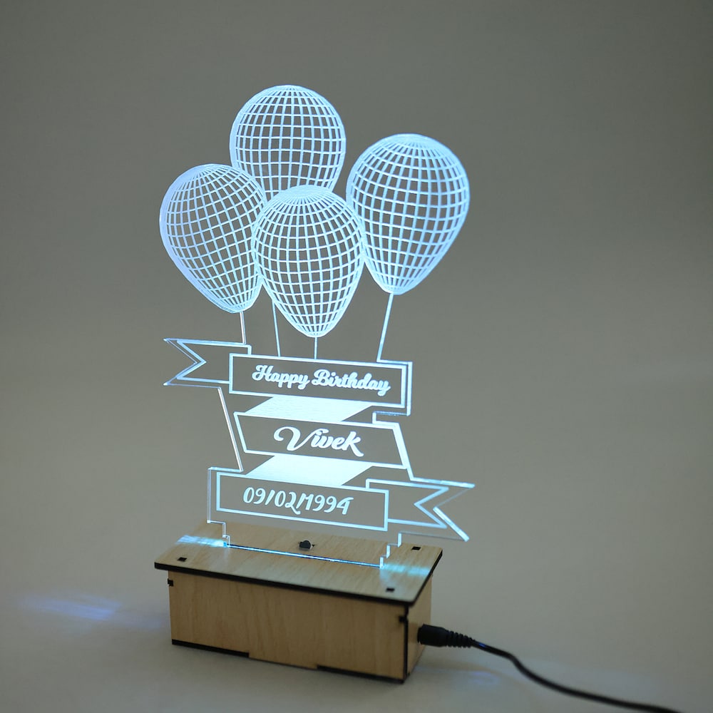  Balloon 3D Illusion Lamp