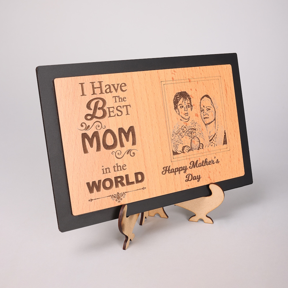  Best Mom Engraved Wooden Frame