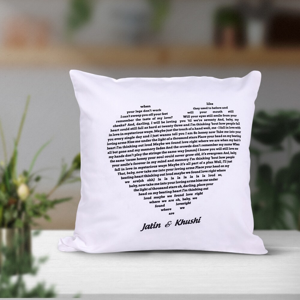  Heart Message Cushion
