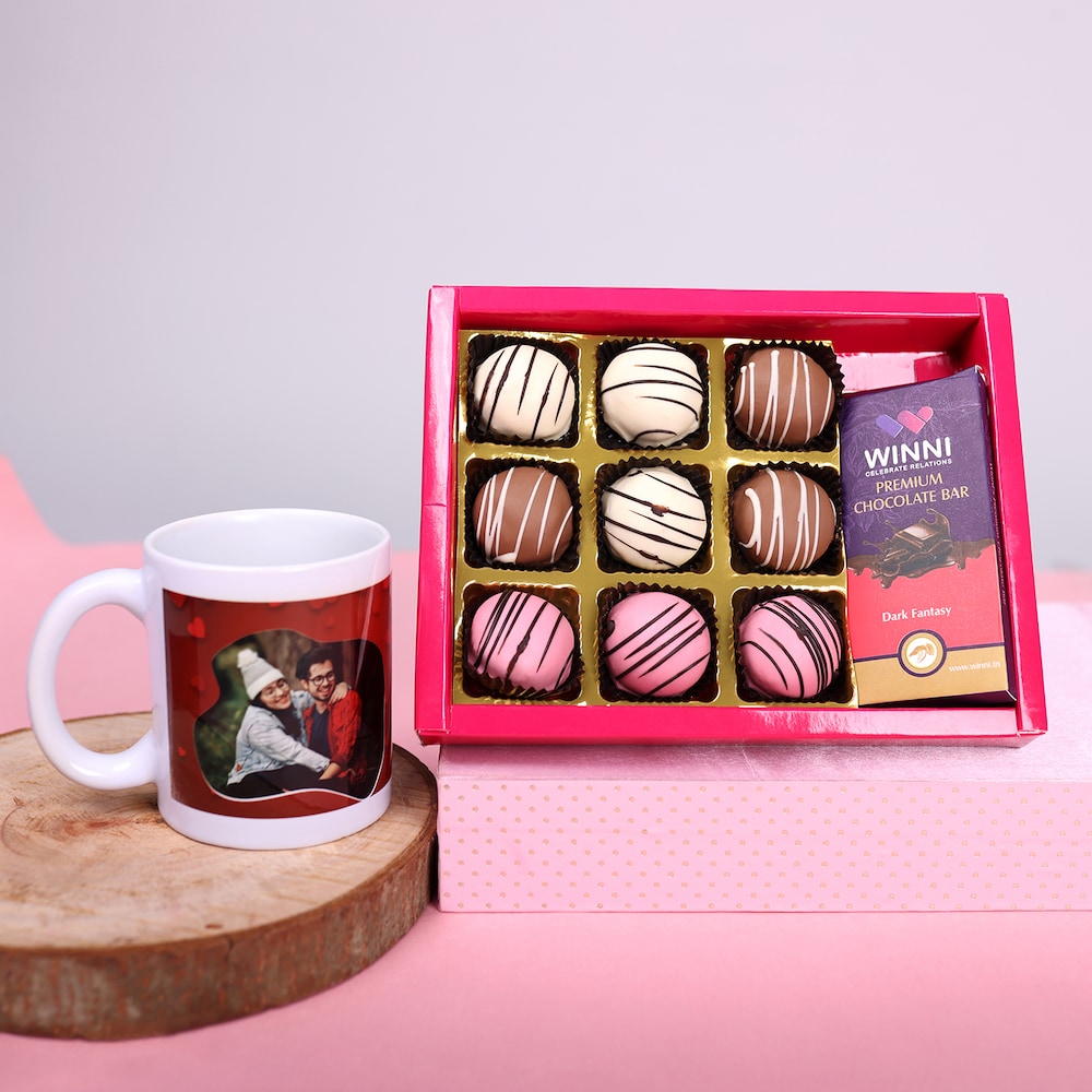  Assorted Chocolate Box With Custom Mug