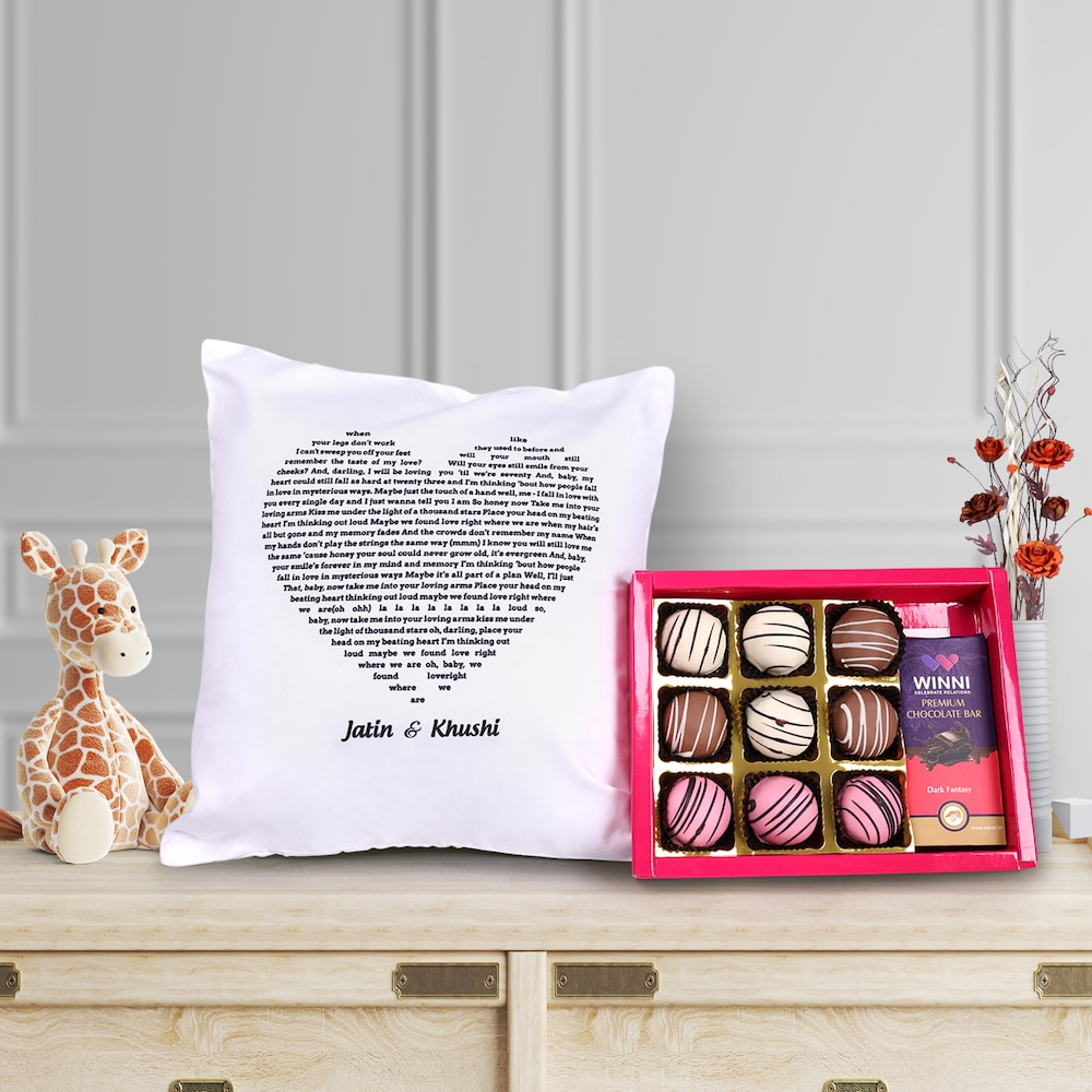  Classic Chocolate Truffle Gift Box with Cushion