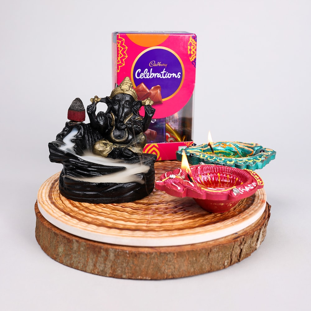  Ganesha N Diya Combo