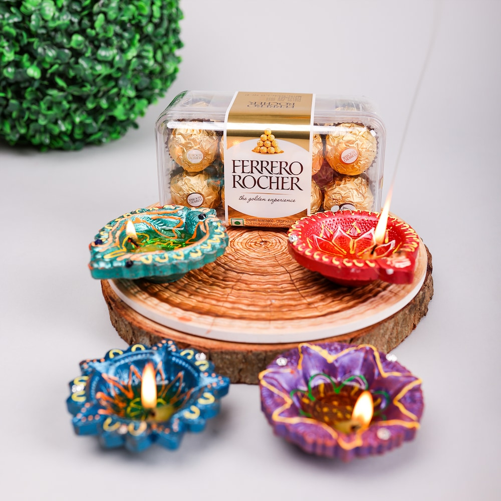  Ferrero Medium With Diya Combo