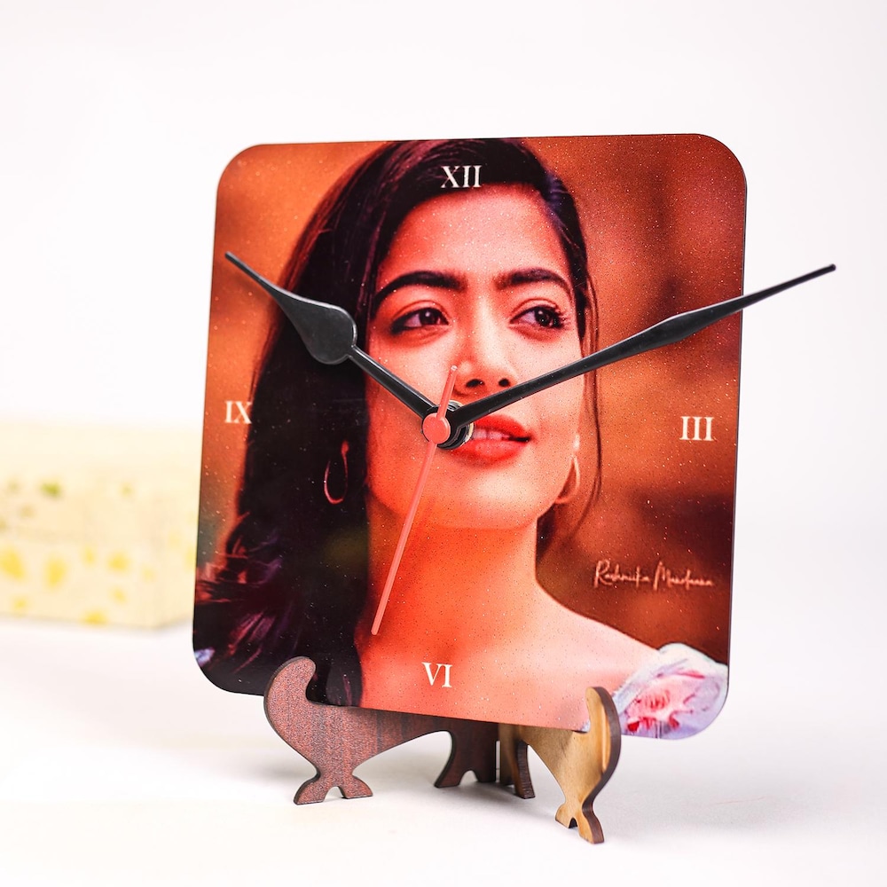  Square Shape Design Sublimation Table Clock