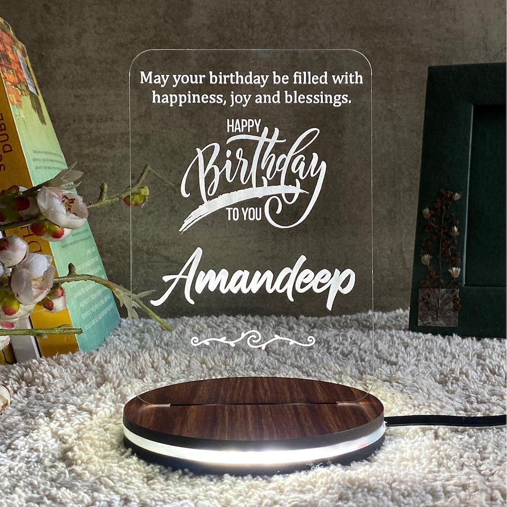  Glow With Warmth LED Lamp For Birthday