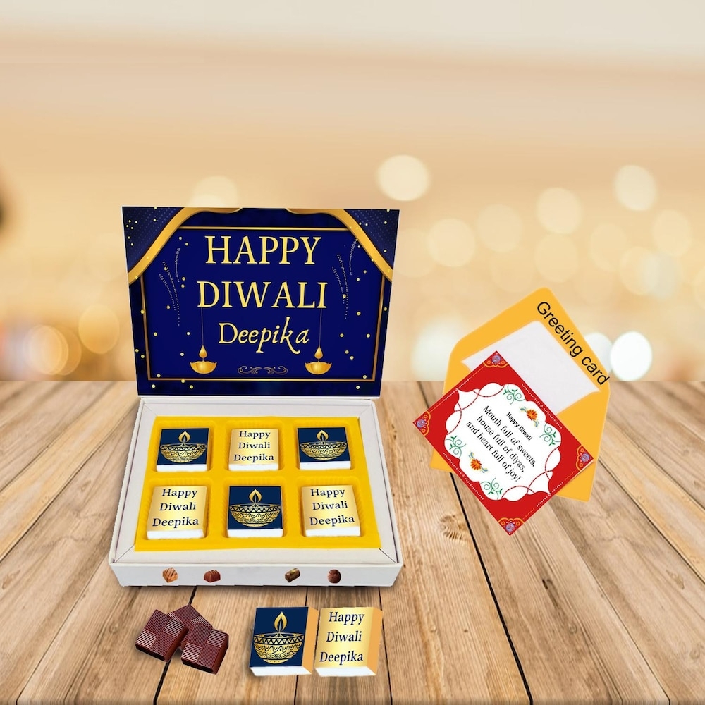  Personalised Festive Diwali Chocolate Gift For Brother